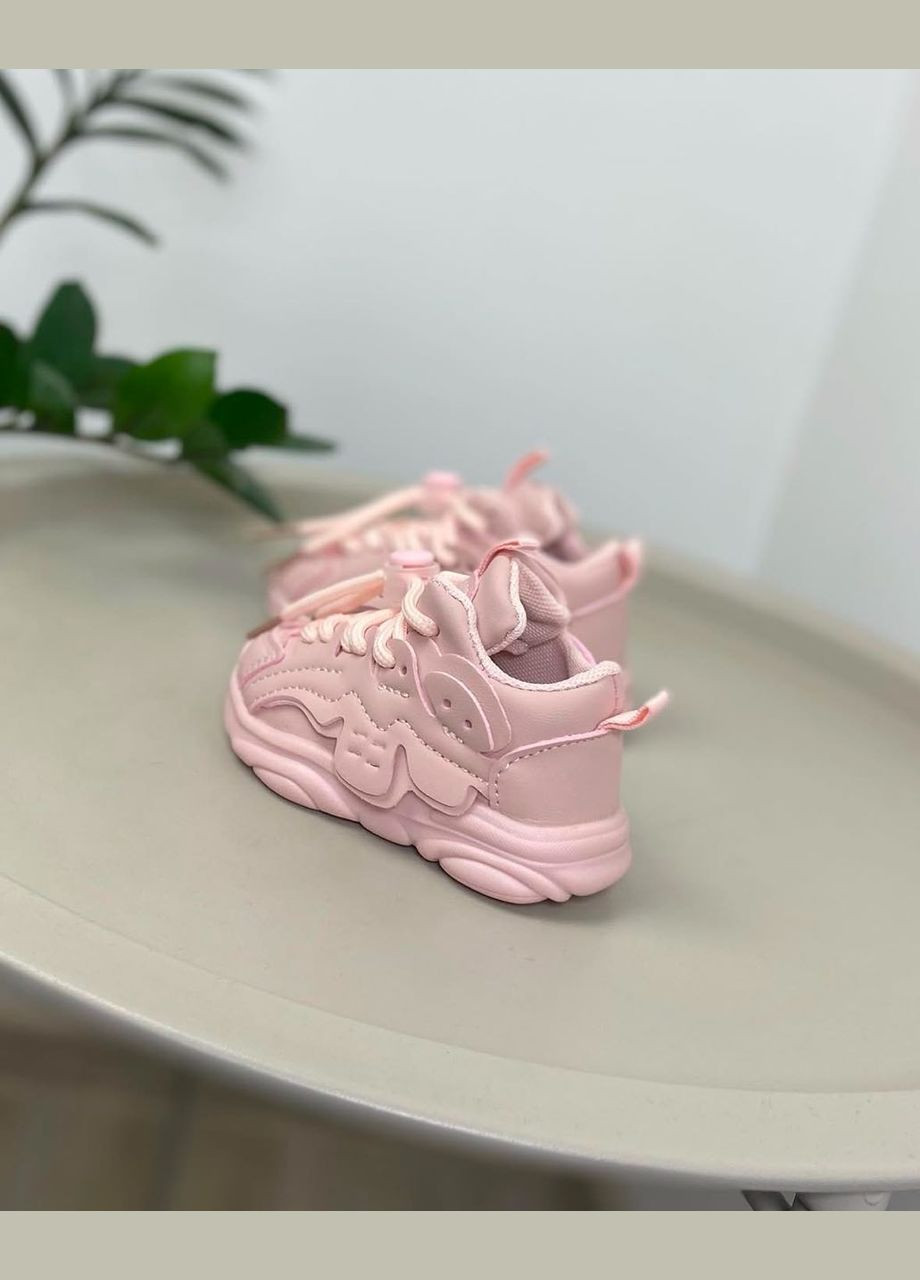Рожеві всесезонні дитячі кросівки рожеві 1215 No Brand