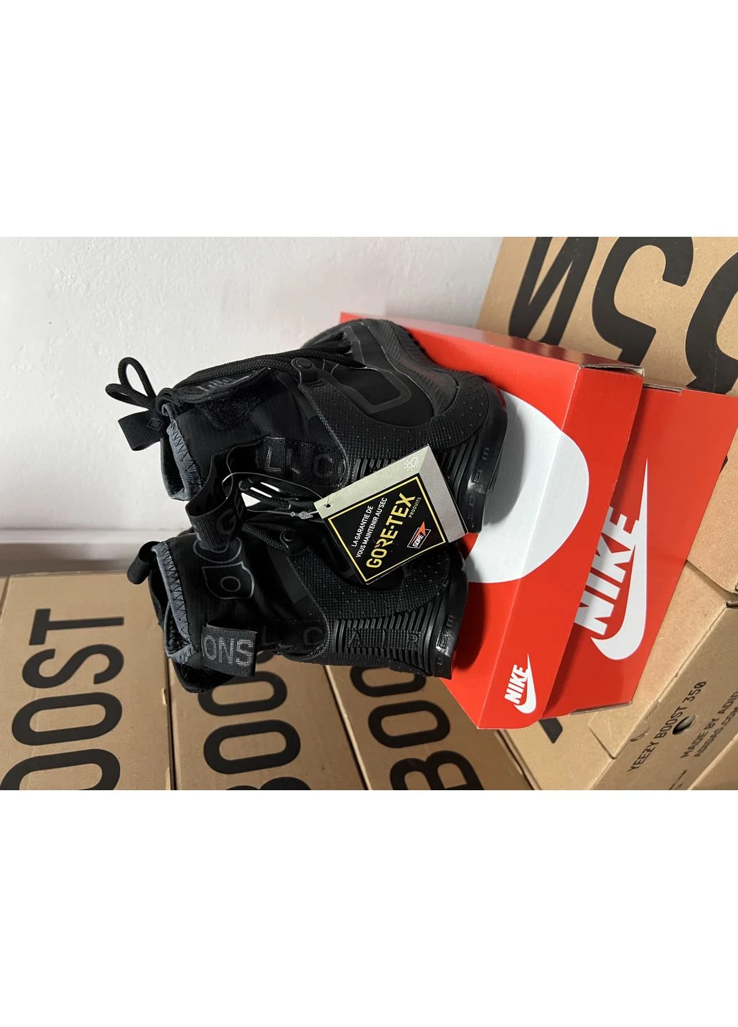 Чорні літні кросівки nike acg montanian fly gore-tex black найк асж маунс флай No Brand
