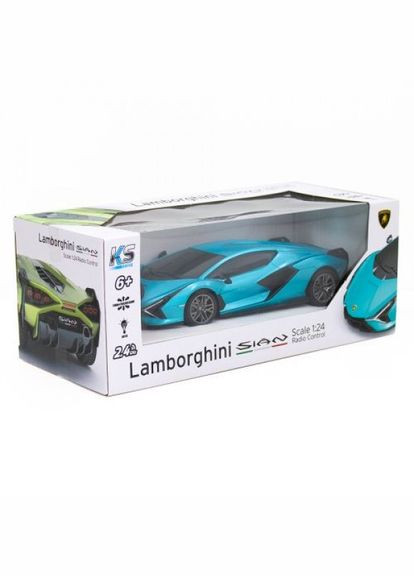 Машинка на радиоуправлении "Lamborghini Sian" (бирюзовый) KS Drive (323210390)
