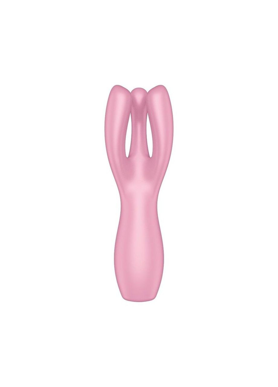 Кліторальний вібратор Threesome 3 Pink з трьома пальчиками CherryLove Satisfyer (283251306)