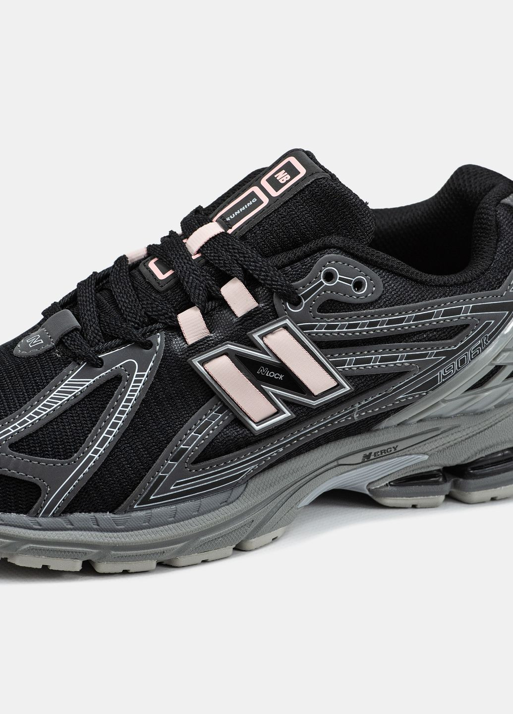 Кроссовки женские и мужские New Balance 1906R Black Grey Reflective | Нью Баланс 1906 черные No Brand чёрные демисезоны (333193472)