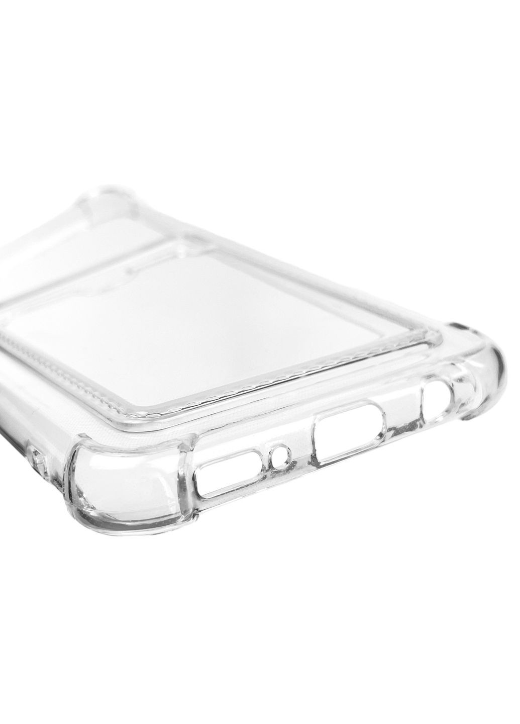 Чехол для Galaxy A50 SM-A505F с бронь углами с карманом для карточек k-pop на самсунг а50 прозрачный Samsung (366020007)