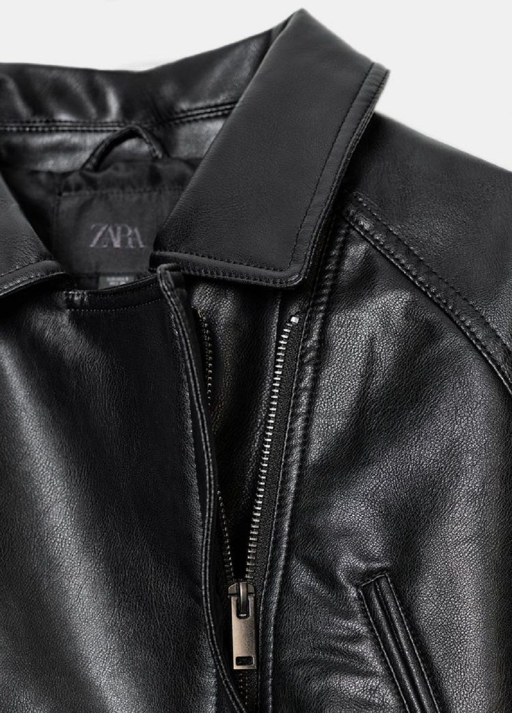 Черный женский жакет Zara однотонный - демисезонный