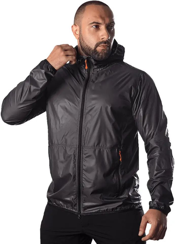 Чорна демісезонна куртка windout gray Camotec