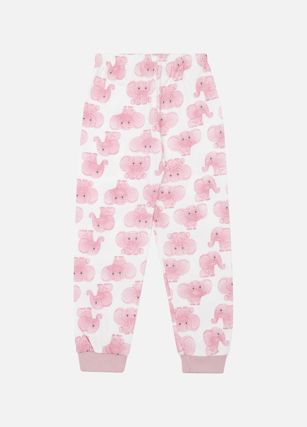 Светло-розовая всесезон пижама с длинным рукавом для девочки цвет пудровый цб-00159025 Supermini