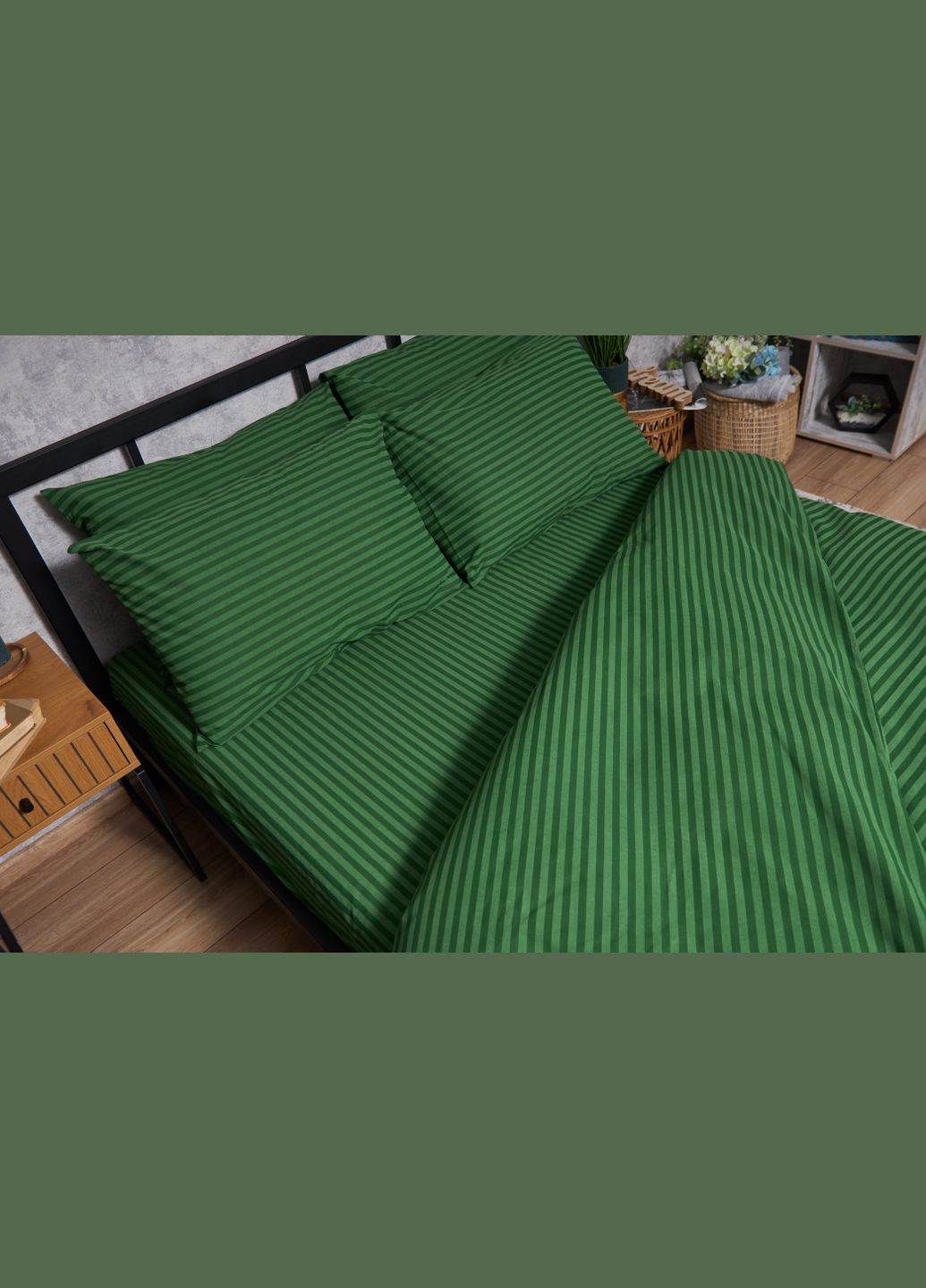 Комплект постельного белья Бязь Gold Люкс семейный 143х210х2 наволочки 2х40х60 (MS-820003280) Moon&Star Juniper (288536223)