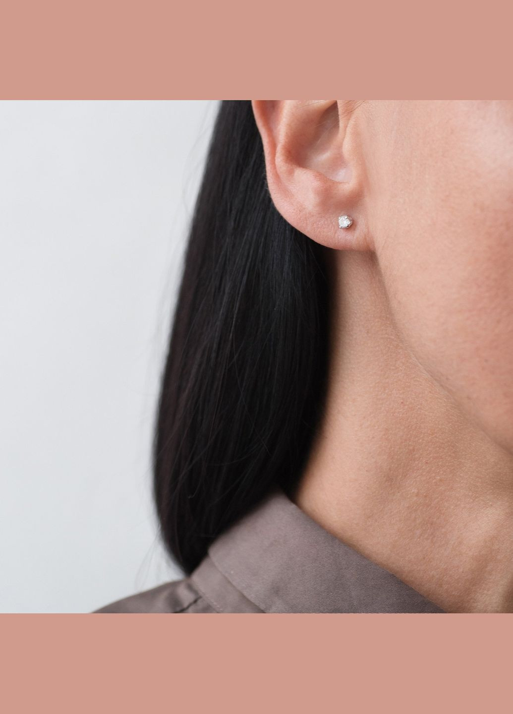 Золотые серьги - пусеты с фианитами с02891 Oniks (264023396)