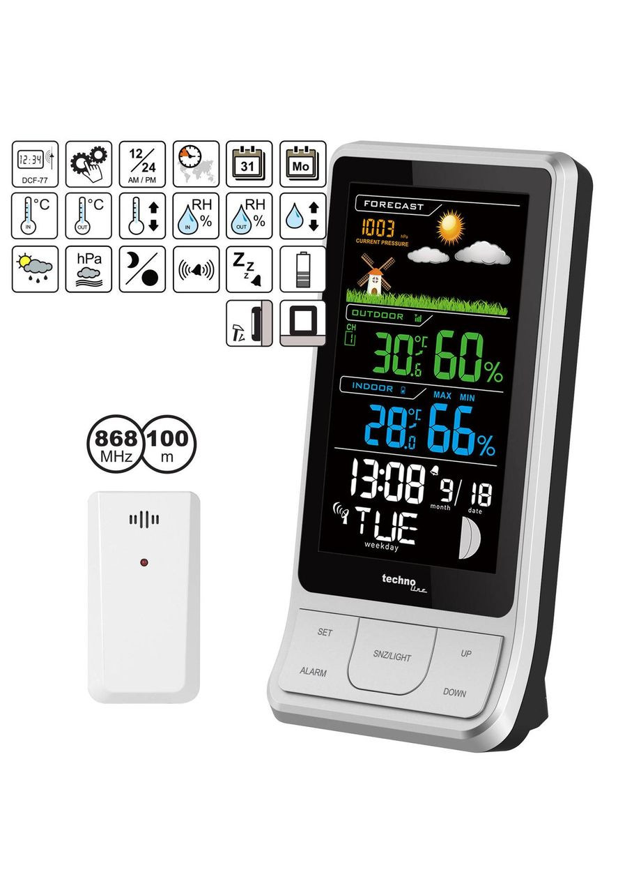 Метеостанція WS6441 Black/Silver (WS6441) Technoline (363045069)