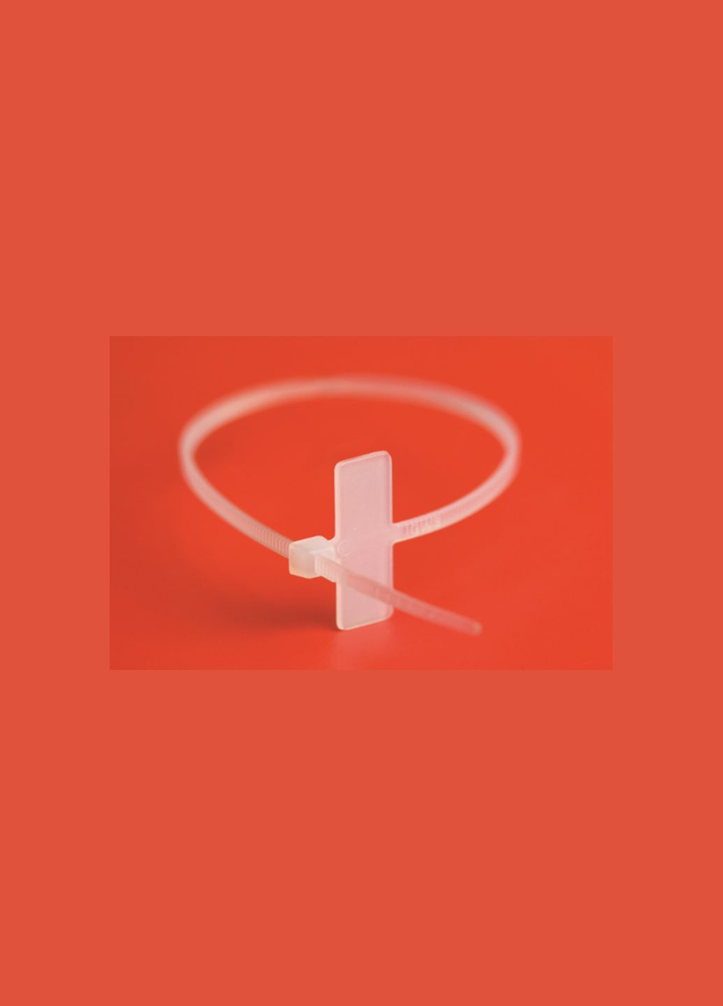 Хомут 2.5x200мм з площадкою для маркування 8х25.4мм (1шт.) поліамід [252200M] Quadro ДКС (344541365)