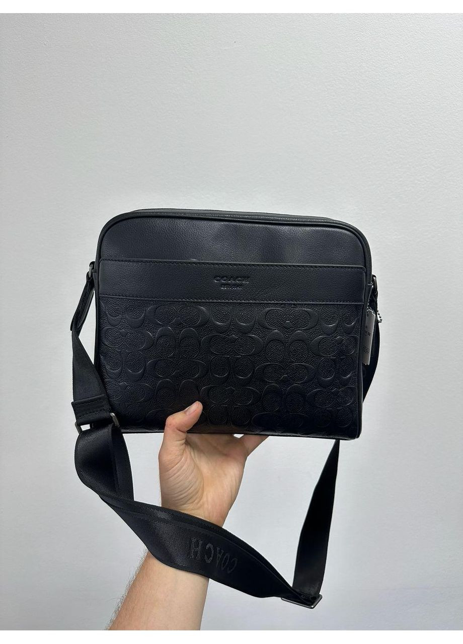 Мужская сумка Charles Camera Crossbody Messenger Bag Textured Black No Brand (355343202)