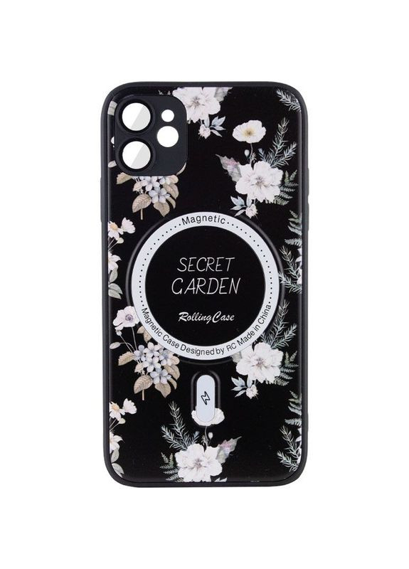 Чохол Secret Garden з MagSafe для Apple iPhone 12 (6.1") Чорний Epik (372499776)