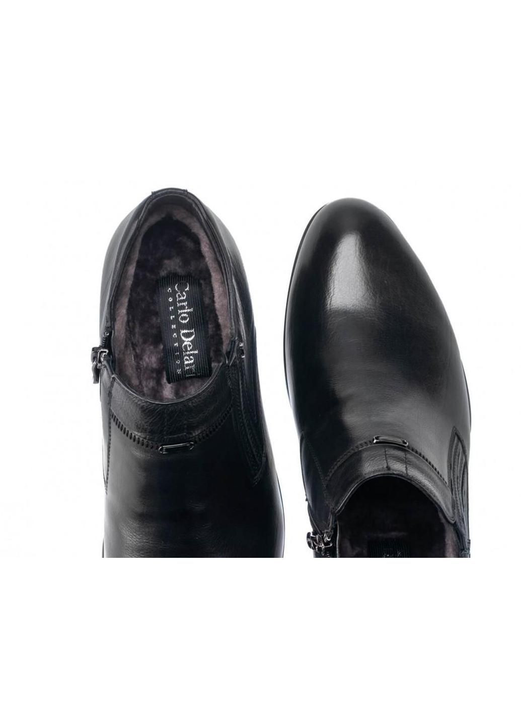 Черные зимние ботинки 7194123 цвет черный Carlo Delari