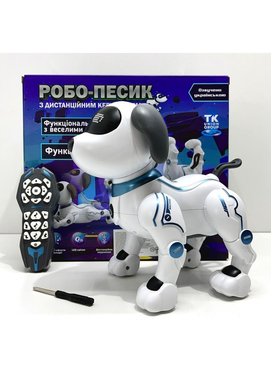 Собачка на радиоуправлении звуки сказки песни укр язык мелодии свет исполняет команды (ТК-12302) TK Group (362576994)