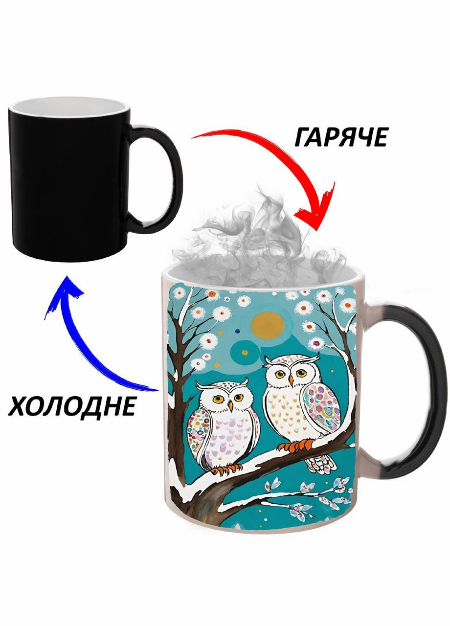 Чашка хамелон (кружка, чашка) с детским рисунком #222 Черная 330 мл No Brand (323470387)