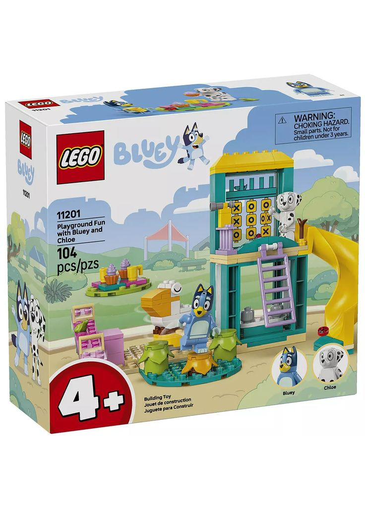 Конструктор Bluey Веселье с Блуи и Хлоей на игровой площадке (11201) Lego (353491887)