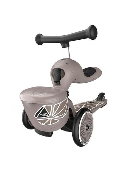 Самокат Scoot and Ride Highwaykick-1 Lifestyle, коричневый () Scoot&Ride SR-210621-BROWNLINES (335030676)