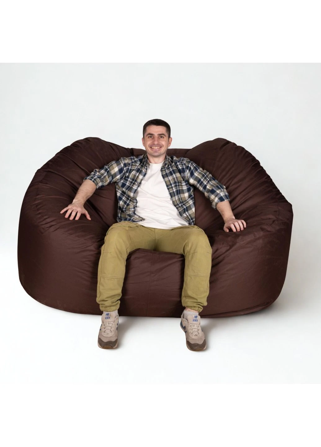 Диван безкаркасний Oxford L (165x110 см) Сірий MrBean Диван L (403254168)