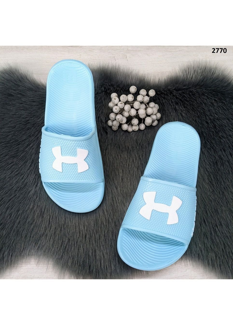 Бирюзовые женские пляжные шлепанцы сланцы пенковые Gipanis