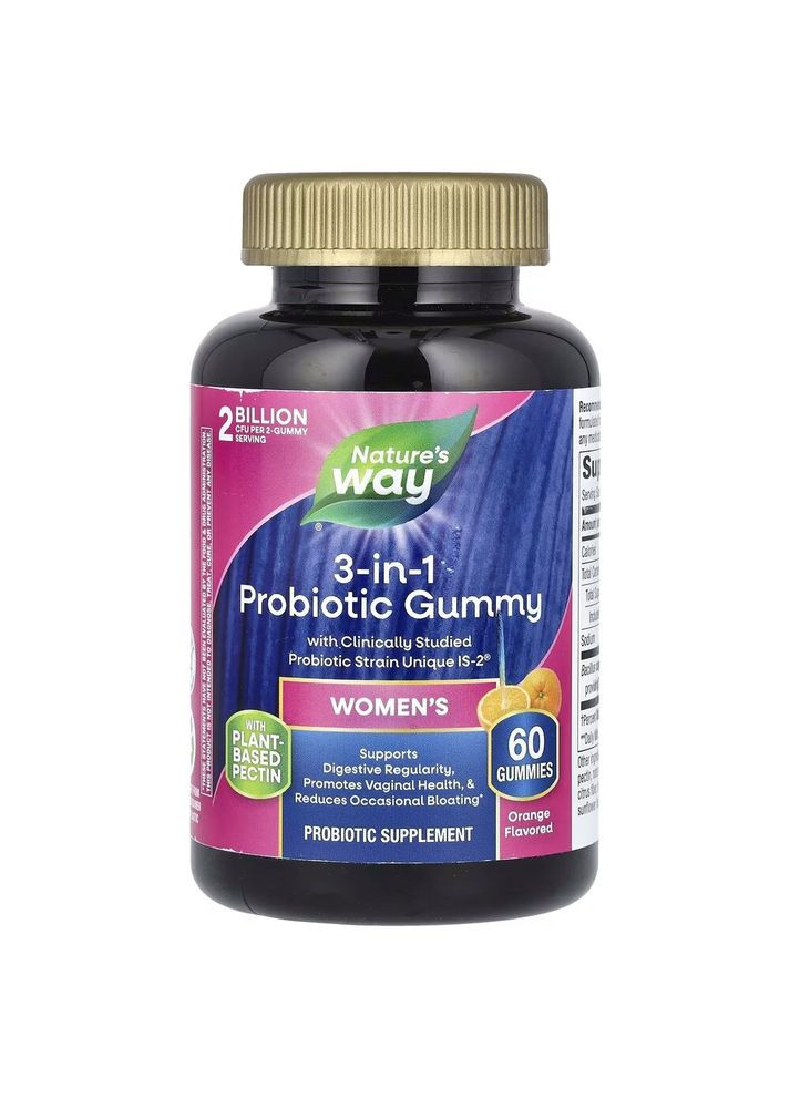 Пробіотик Probiotic Women's 3в1 Gummy, 60 желейок для жінок Nature's Way (334706561)