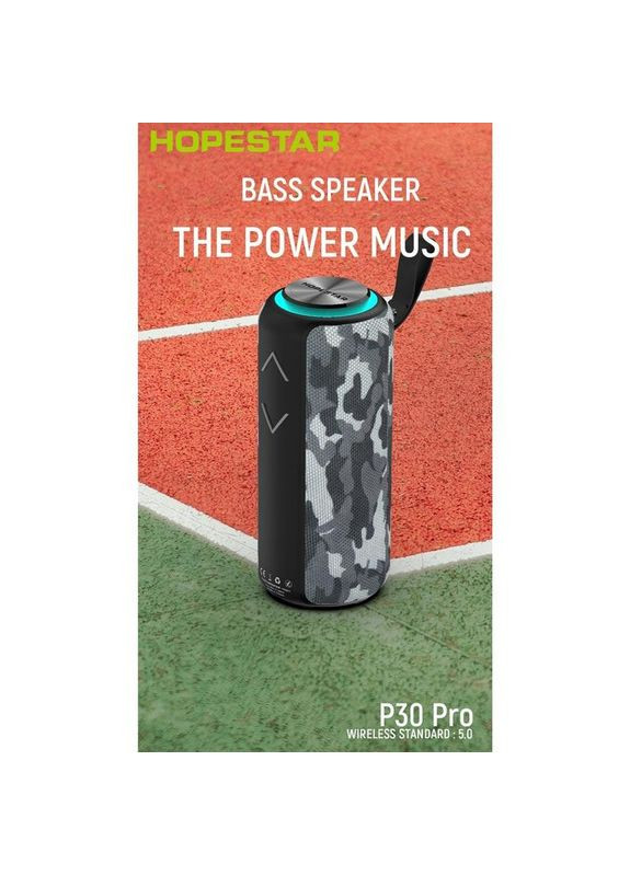 Бездротова Колонка P30 Pro портативна акустика камуфляж (Army military) Hopestar (317619516)