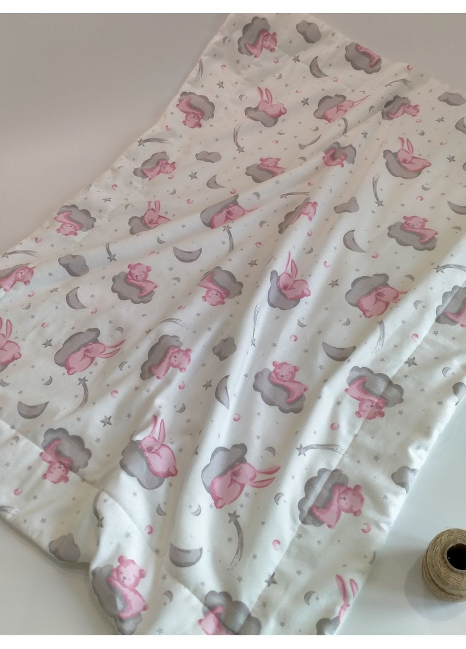 Плед для новорожденных, плюш с рельефным рисунком и фланель, размер 77*100 No Brand (370370158)