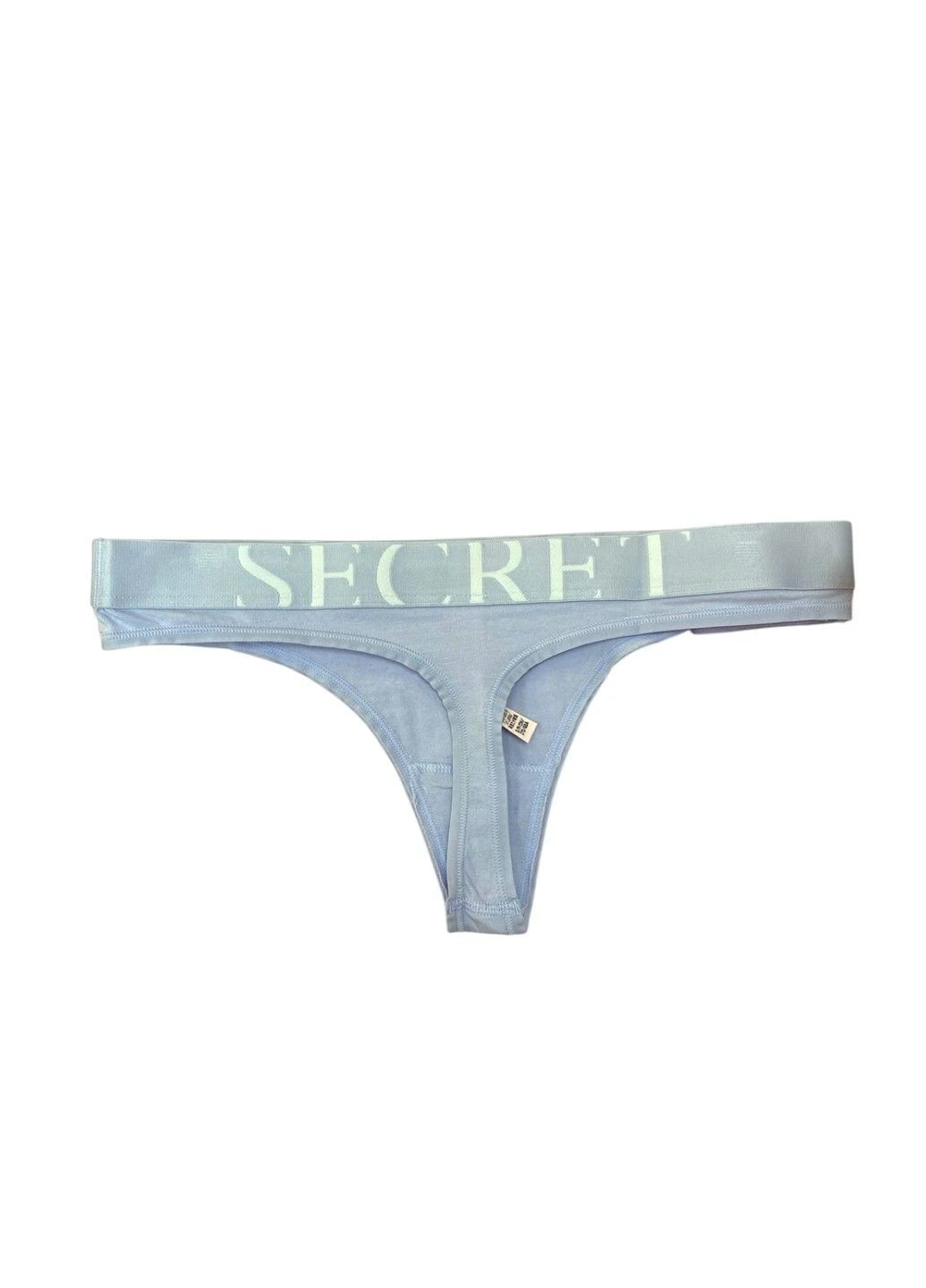 Трусики-стринги жіночі бавовняні з логотипом Exploded Logo Cotton Thong бузкові Victoria's Secret (392037423)