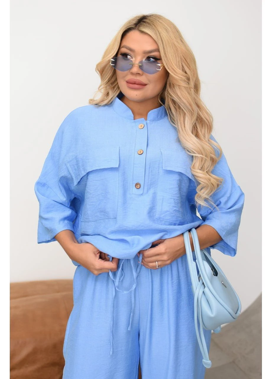 Жіночий костюм стильний лляний Style Point (389724922)