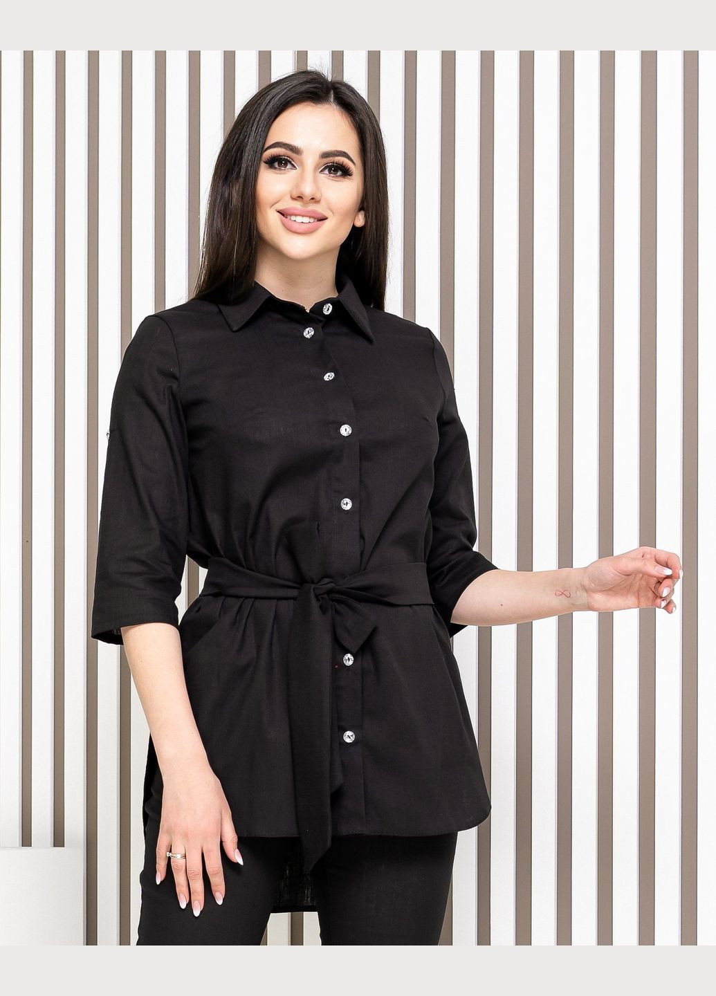 Стильний костюм з льону з подовженою сорочкою No Brand (325608658)