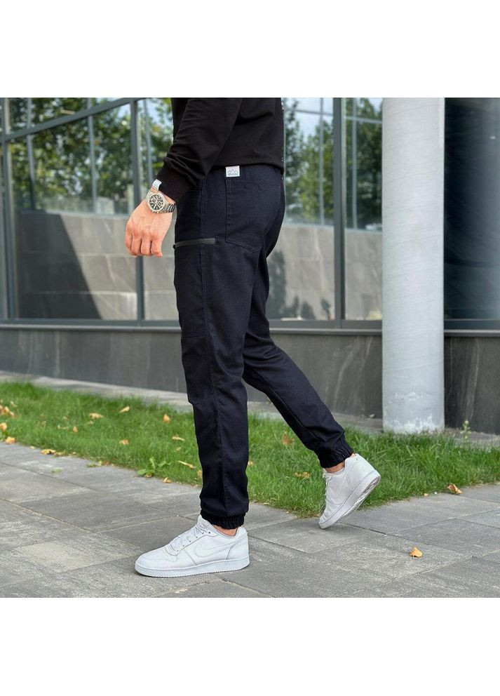 Темно-синие демисезонные карго брюки Vakko