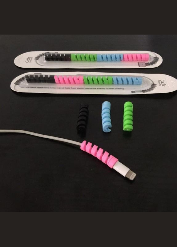 Протектор кабелю Спіраль органайзер захист кабелю дроту від перетирання набір з 4 шт (R051032) Boer (317297338)