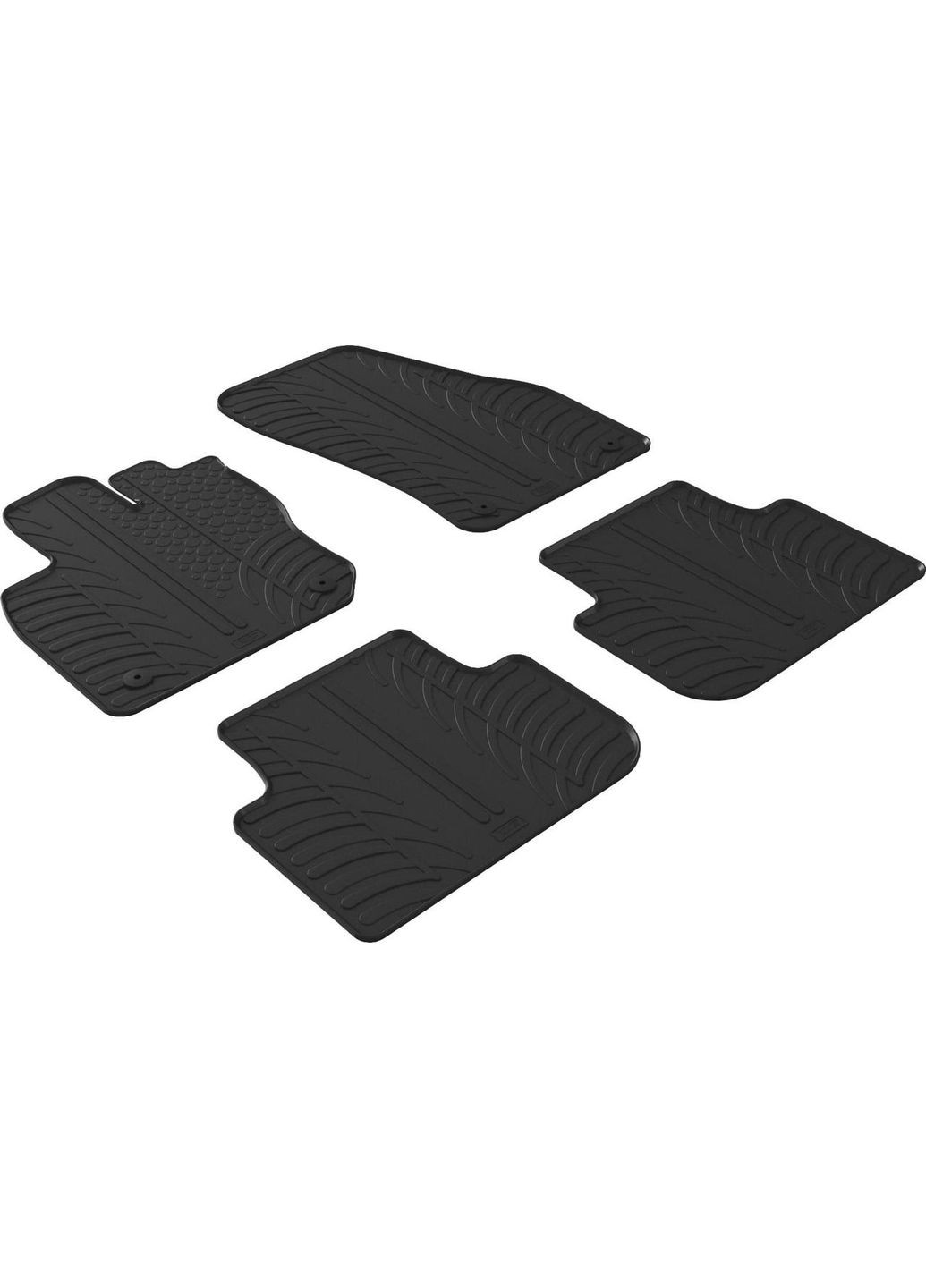 Резиновые коврики для Volkswagen Tiguan (mkIII) 2024→ (АКПП) (GR 0664) Gledring (361240634)