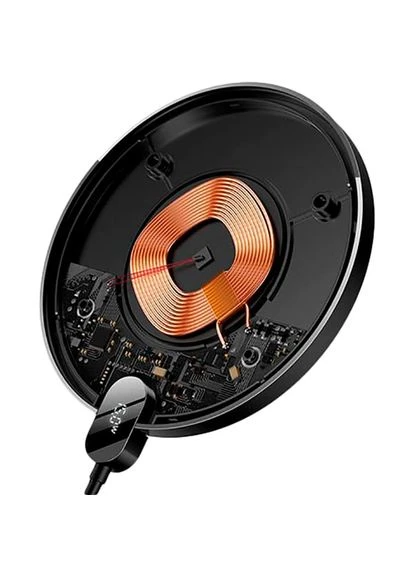 Бездротовий зарядний пристрій Digital LED Display Gen 2 Wireless Charger 15W Black (CCED000001) Baseus (389737265)