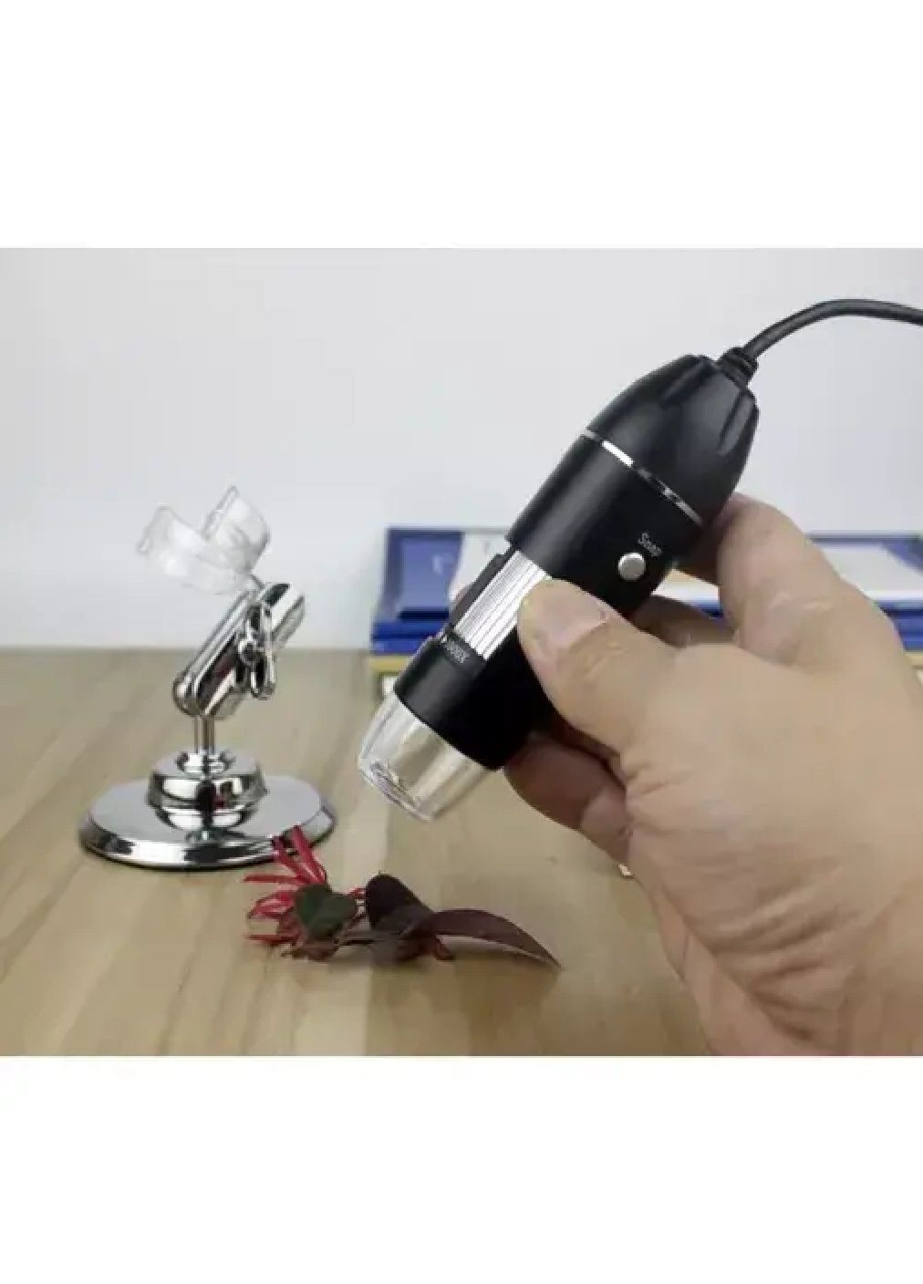 Цифровий мікроскоп із живленням від USB регулюванням яскравості кратністю збільшення 1600x2 Mpix 11,5х3 см (478529-Prob) Unbranded (306093635)