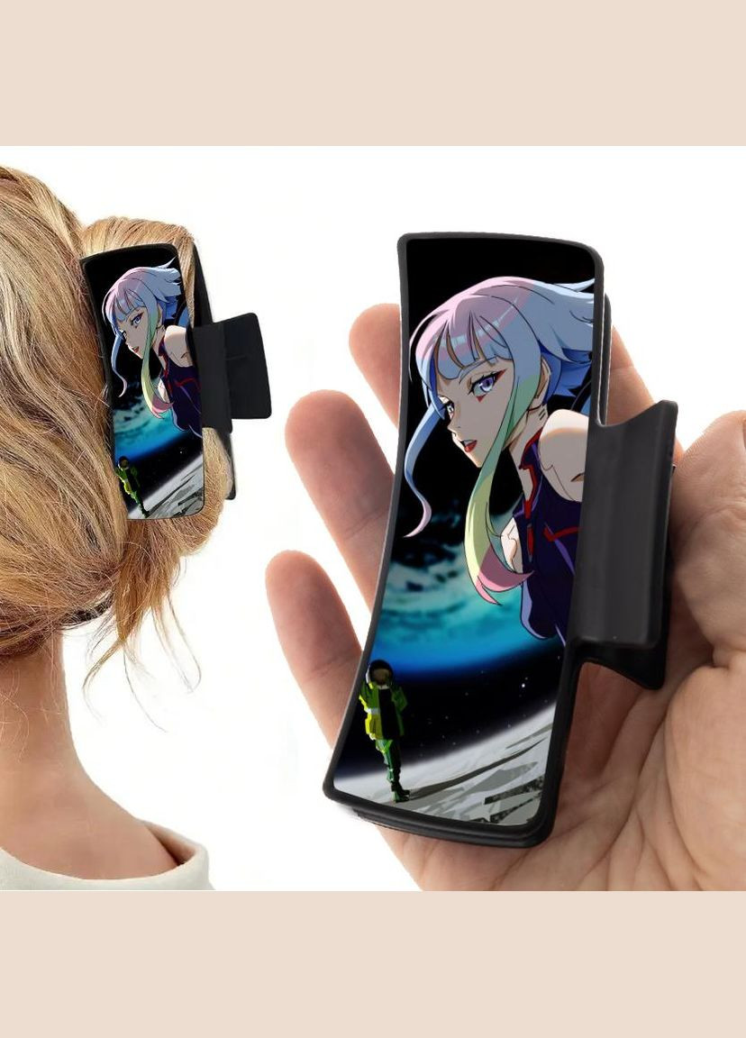 Заколка крабик для волос Аниме Киберпанк #0008 черный No Brand (315630931)