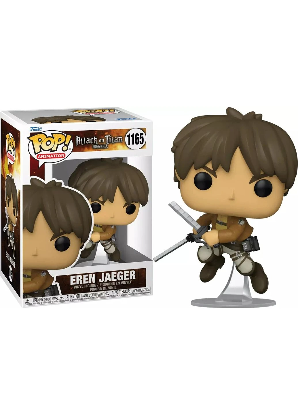 Атака Титанів фігурка Ерен Єгер Егер фанко поп Attack on Titan Eren Jaeger 1165 Funko Pop (393633917)
