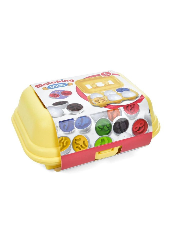 Сортер-головоломка Монтессорі Яйця зі смайлами DF29B 6 шт. в лотку No Brand (362569093)