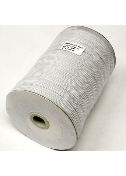 Плоская белая бельевая резинка 12 мм 92м. Plus-plus (352743834)