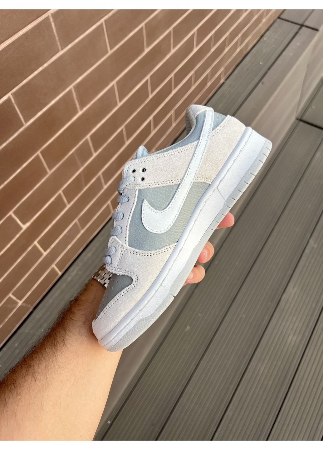 Сірі Осінні кросівки чоловічі nike sb dunk sweet grey найк сб данк No Brand