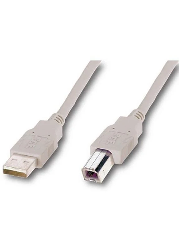 Кабель USB - USB Type-B V 2.0 (M/M), 3 м, феррит, белый (8099) пакет Atcom (394763592)