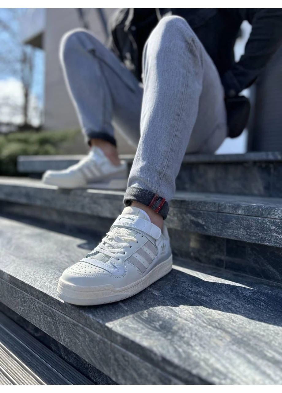 Сірі літні кросівки adidas forum 84 low orbit grey адідас форум 84 сірі No Brand