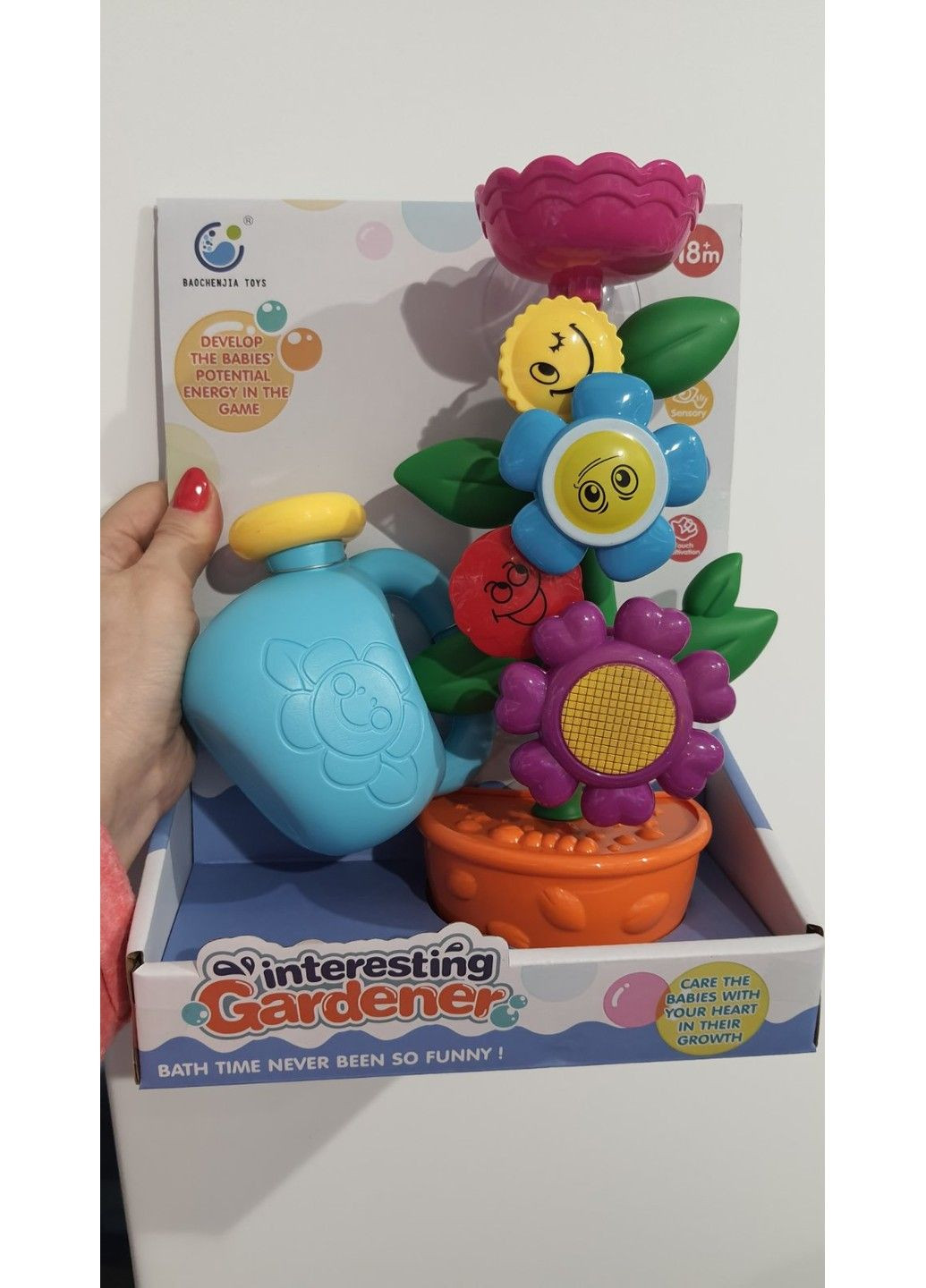 Водопад для купания, цветок в горшке на присосках, лейка No Brand (298400898)