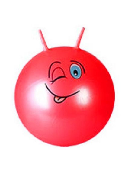 Мяч фитбол "Смайлики" рога, 45 см (красный) MIC (290251681)