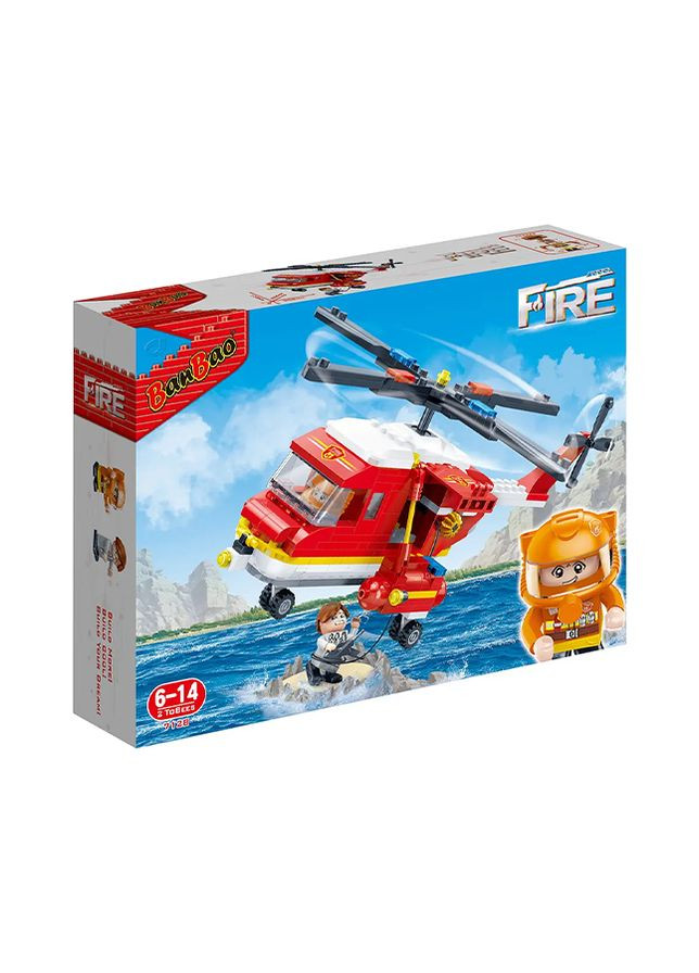 Конструктор "Пожарные" Вертолет цвет разноцветный ЦБ-00240320 Banbao (282818692)