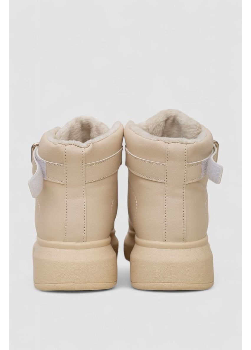 Бежеві черевики зимові жіночі на хутрі, колір бежевий, 248ra2251 Ager