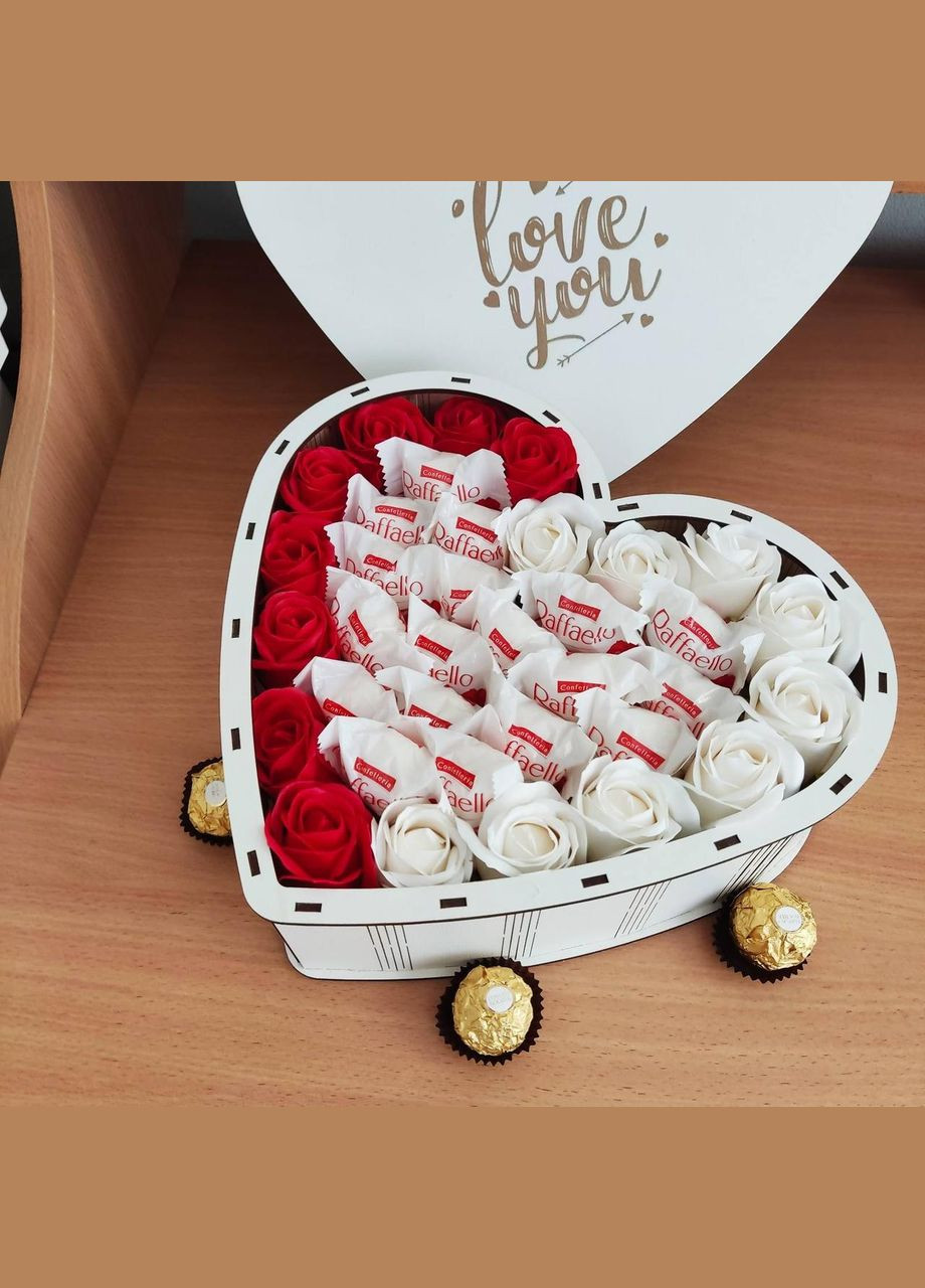 Подарочный бокс с конфетами для девушки на день рождения, на праздник (ar92) No Brand (316141124)