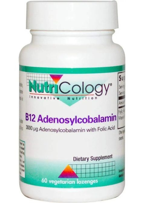Витамин В12 (аденозилкобаламин) B12 Adenosylcobalamin 60 лед NutriCology (359473382)