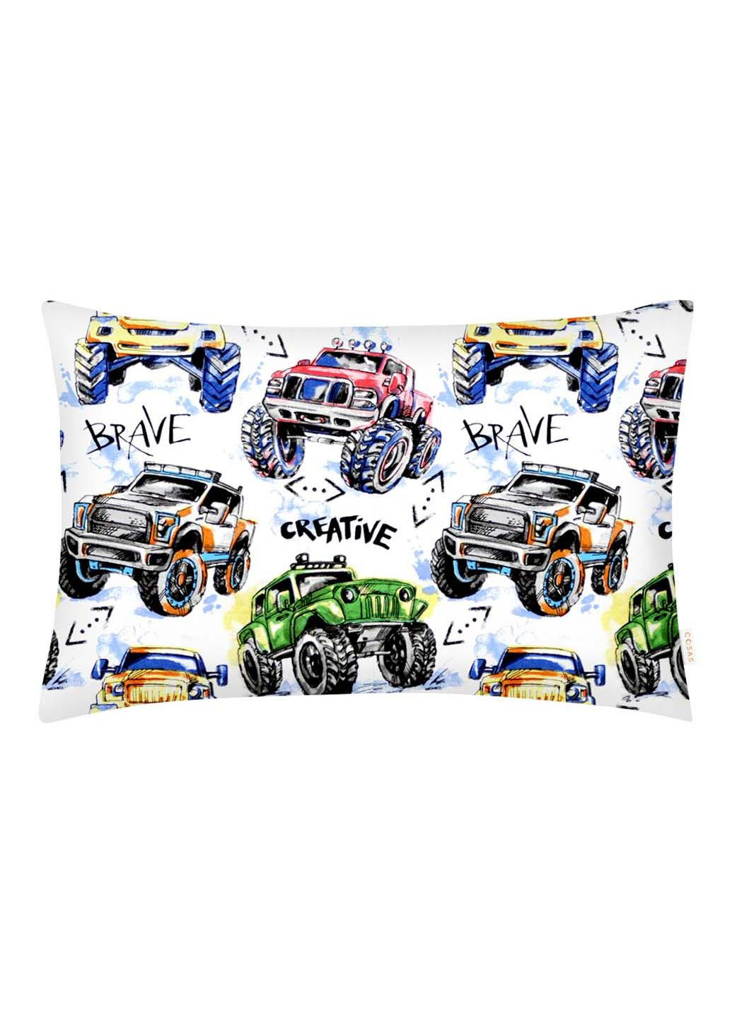 Підліткова постіль з простирадлом на гумці BRAVE CARS 155х215 см Cosas (307386381)
