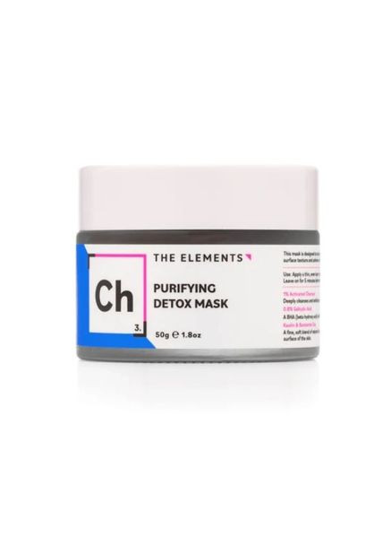 The Elements Маска для обличчя детокс з активованим вугіллям Purifying Detox Mask 50 г — Крем, Великобританія (323230614)