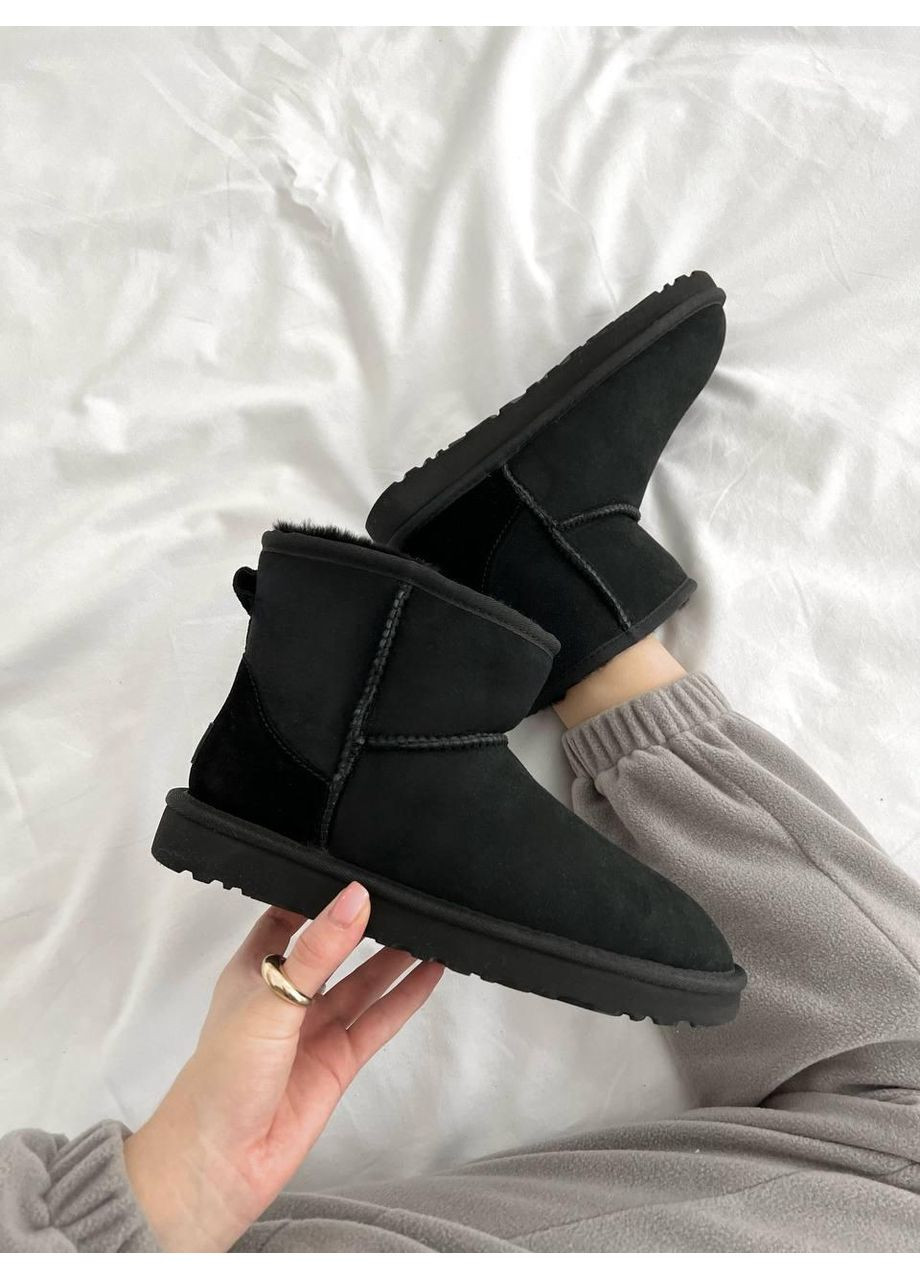 Угі Чоловічі UGG Mini Black (Замша) (366320692)