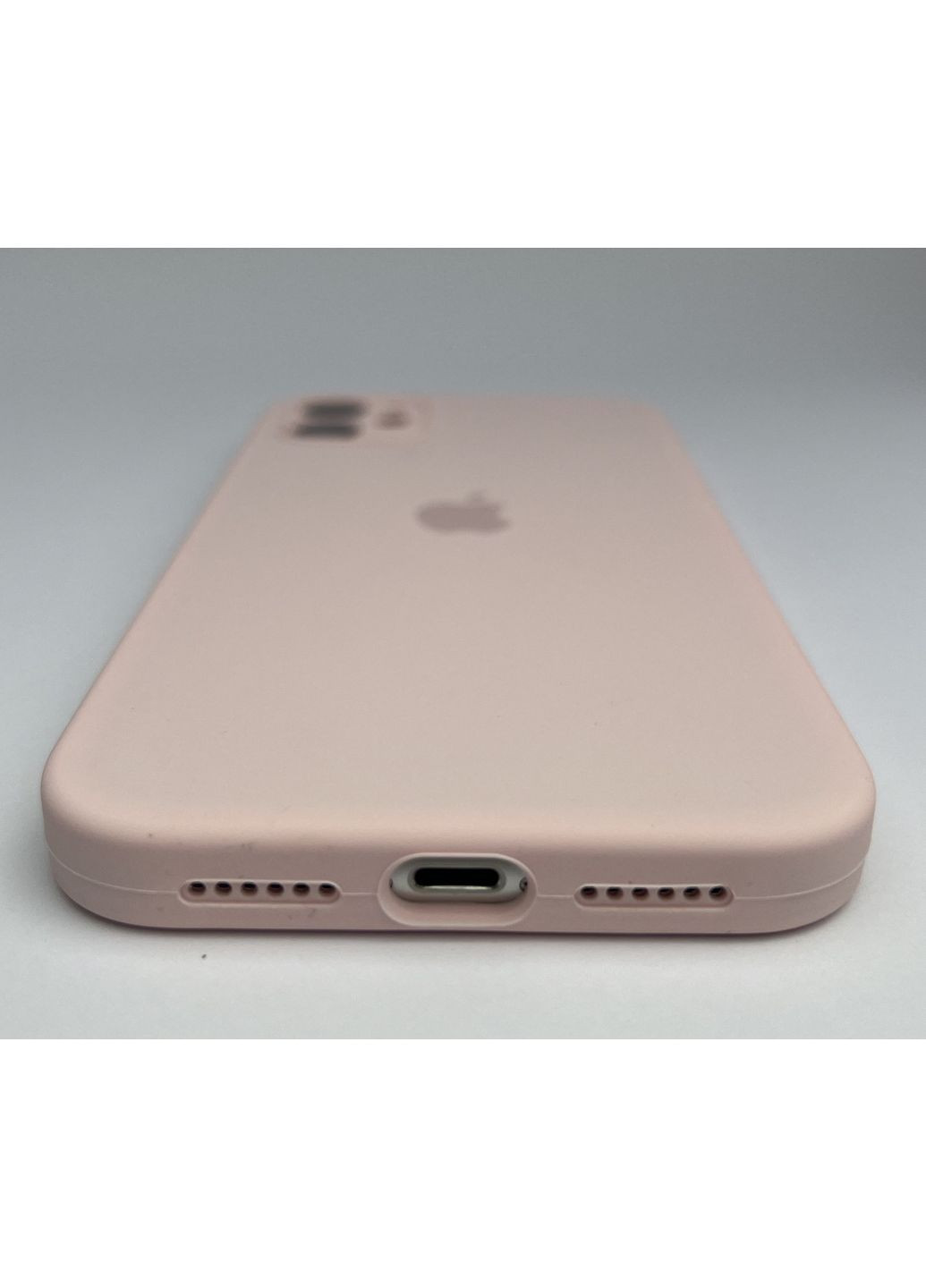 Чохол на iPhone 11 квадратні бортики для айфон 11 full cover square pink sand Silicone Case (371787414)